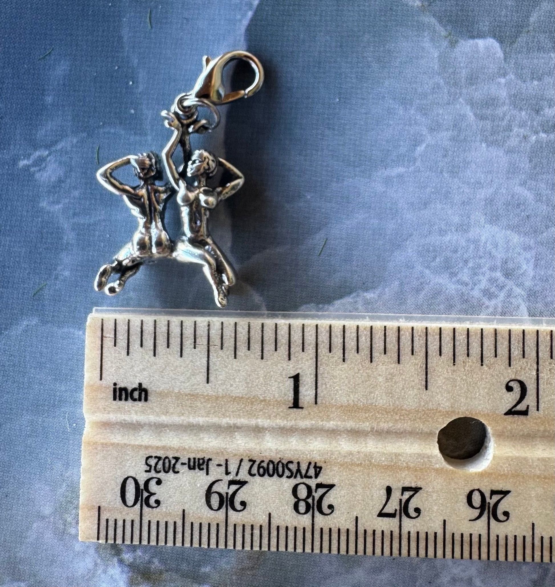 Handcrafted Sterling Silver Gemini/ Twins Charm Nizhoni Traders LLC