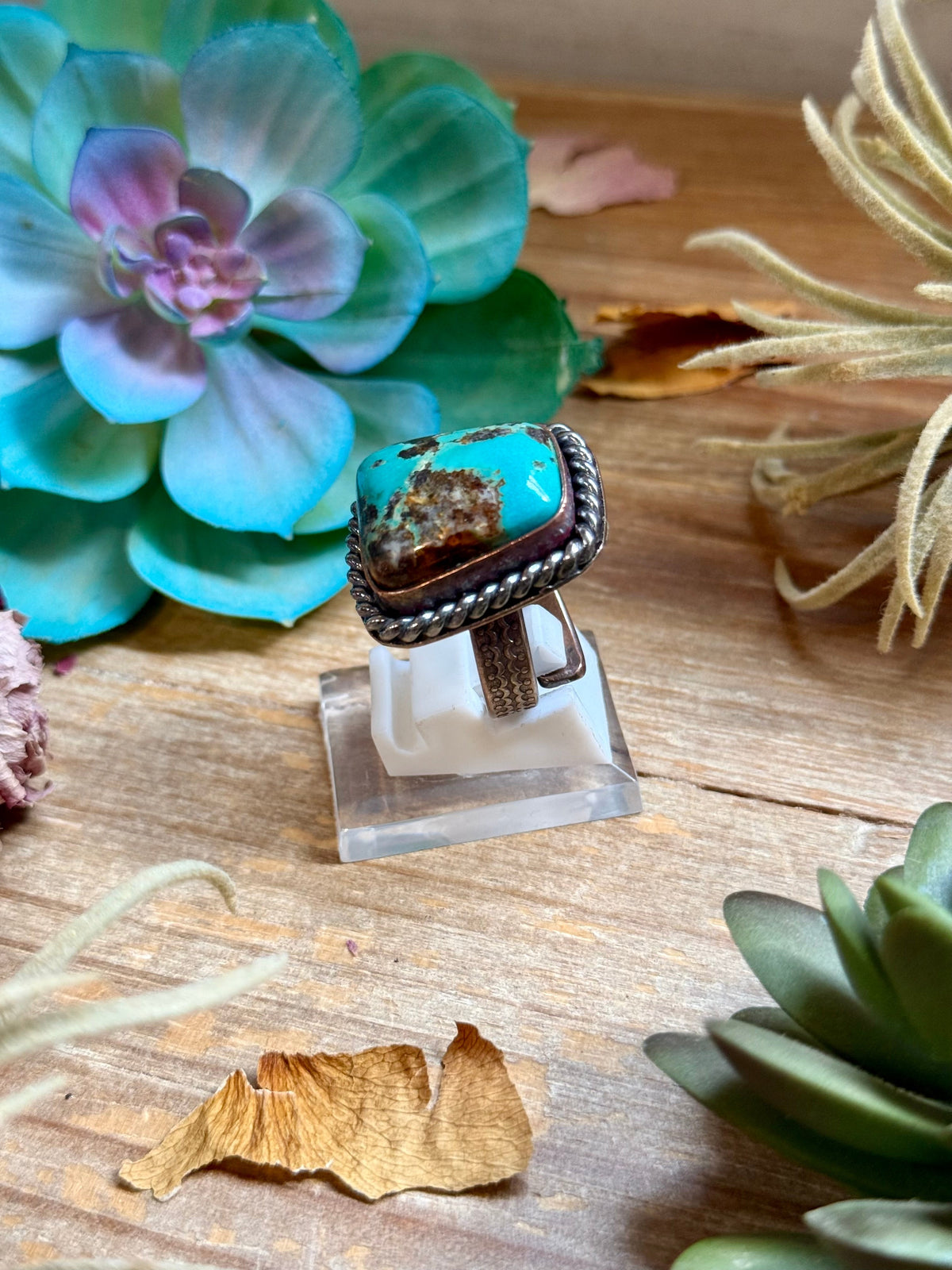 MJ Ring - Turquoise Copper Ring The Bijoux FAB Jewelry