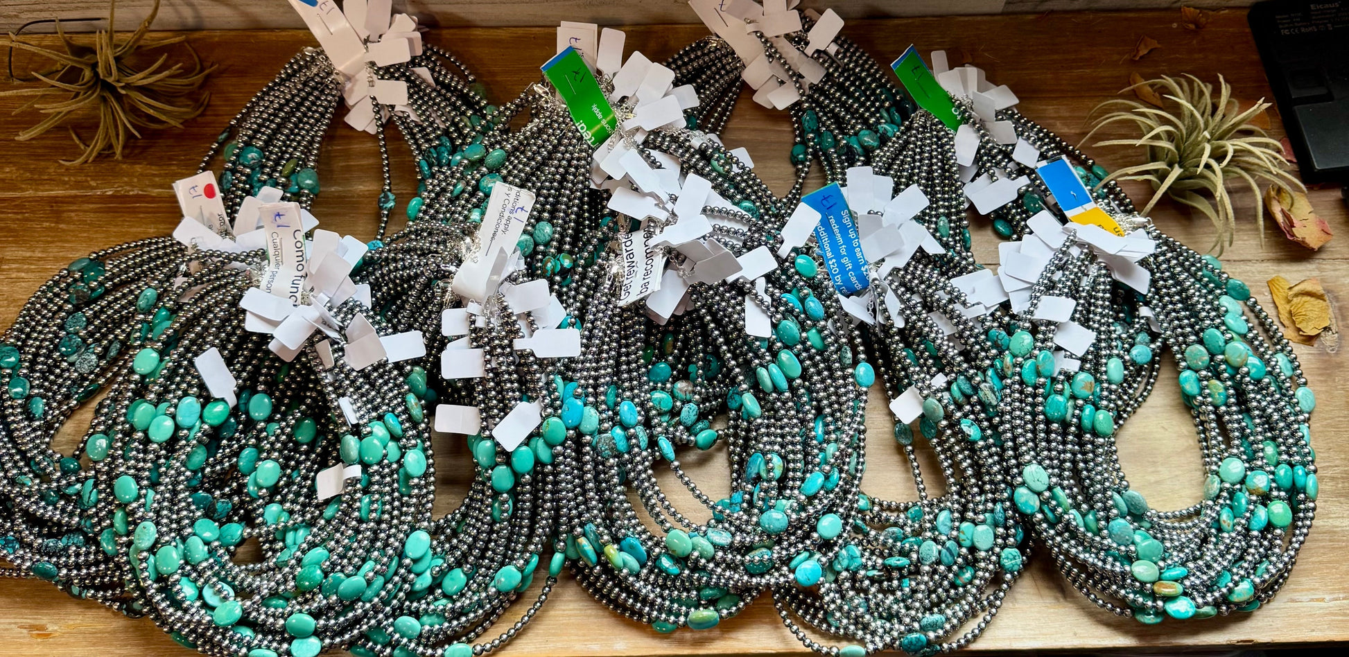 15-Inch Turquoise Necklace with 4mm & 5mm Beads The Bijoux FAB Jewelry