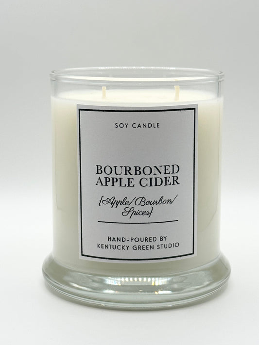 Bourboned Apple Cider Soy Candle Kentucky Green Studio