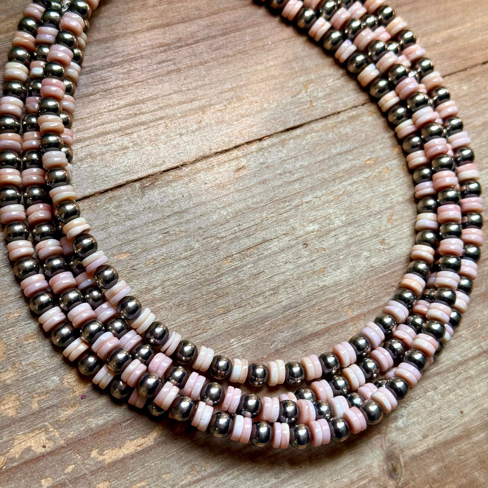 Pink Conch & Sterling Silver Choker 6mm The Bijoux FAB Jewelry