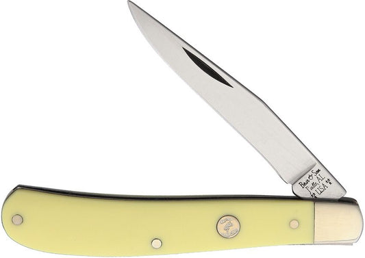 Bear and Son Yellow Derlin Trapper Knife (BCC3148) 7270 CedarHill Country Market
