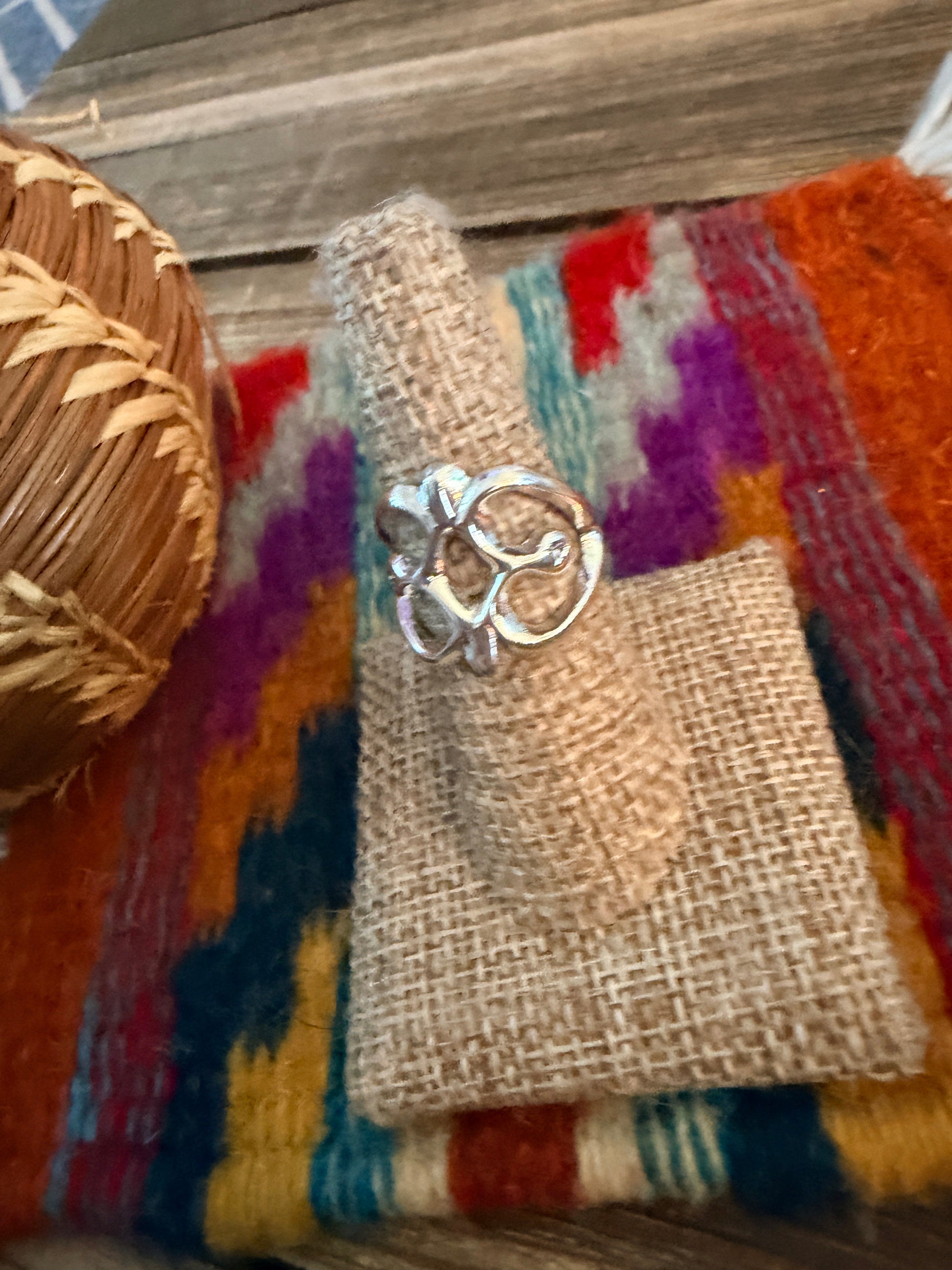 Handcrafted Sterling Silver Band Ring by Francis L. Begay Nizhoni Traders LLC