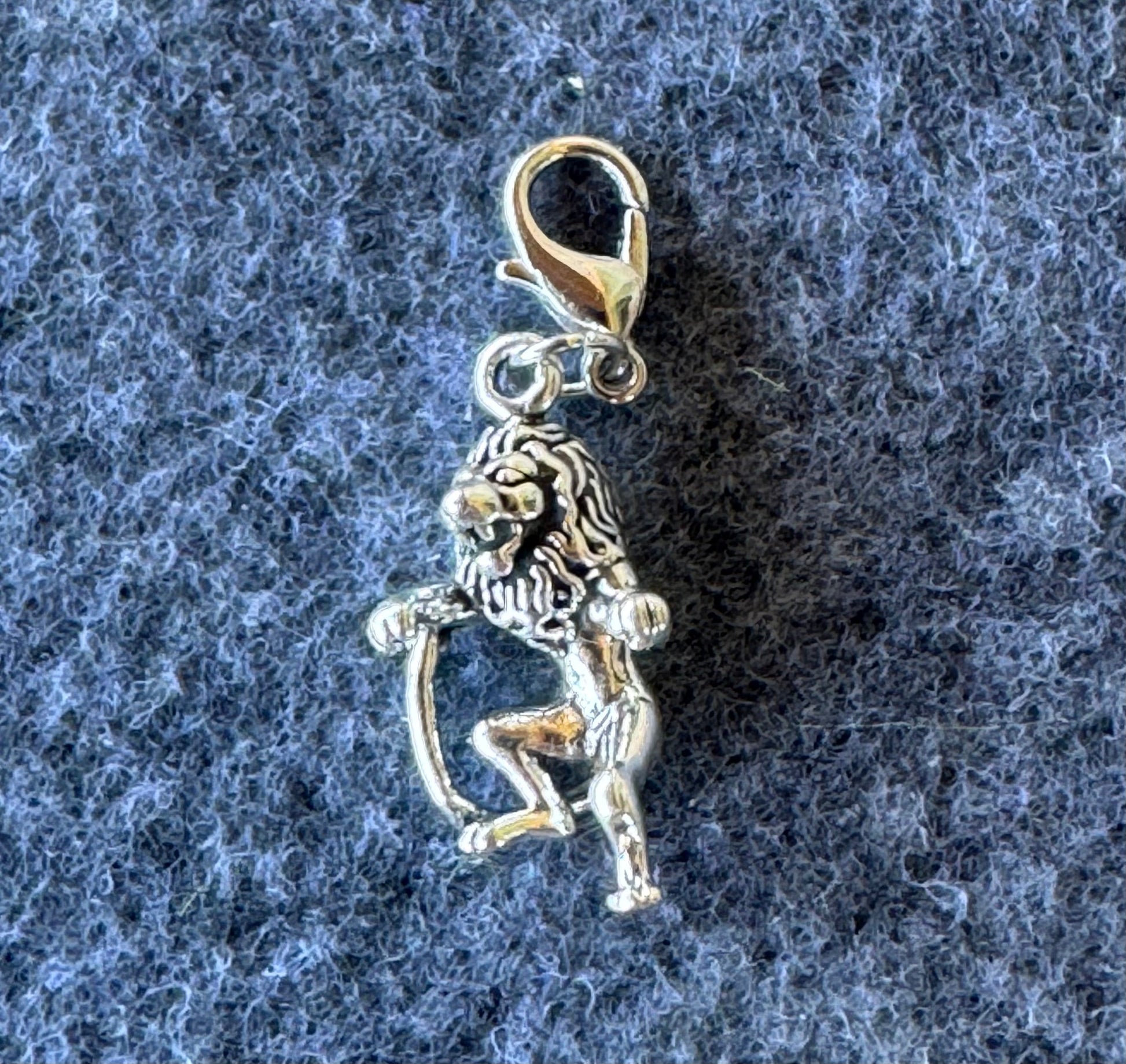 Handcrafted Sterling Silver Leo/ Lion Charm Nizhoni Traders LLC