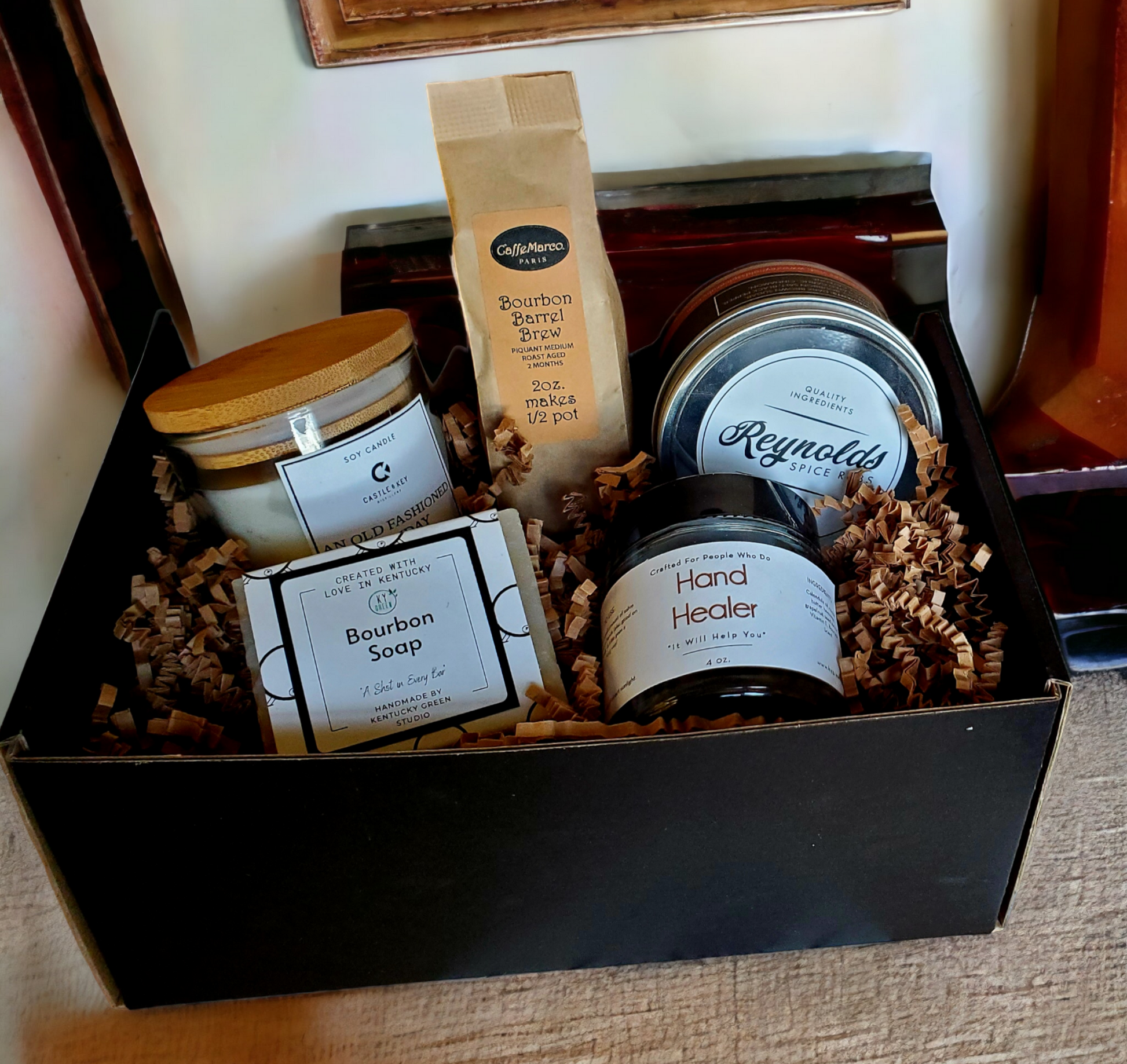 The Perfect Blend--A Gift Box for the Bourbon Lover Kentucky Green Studio
