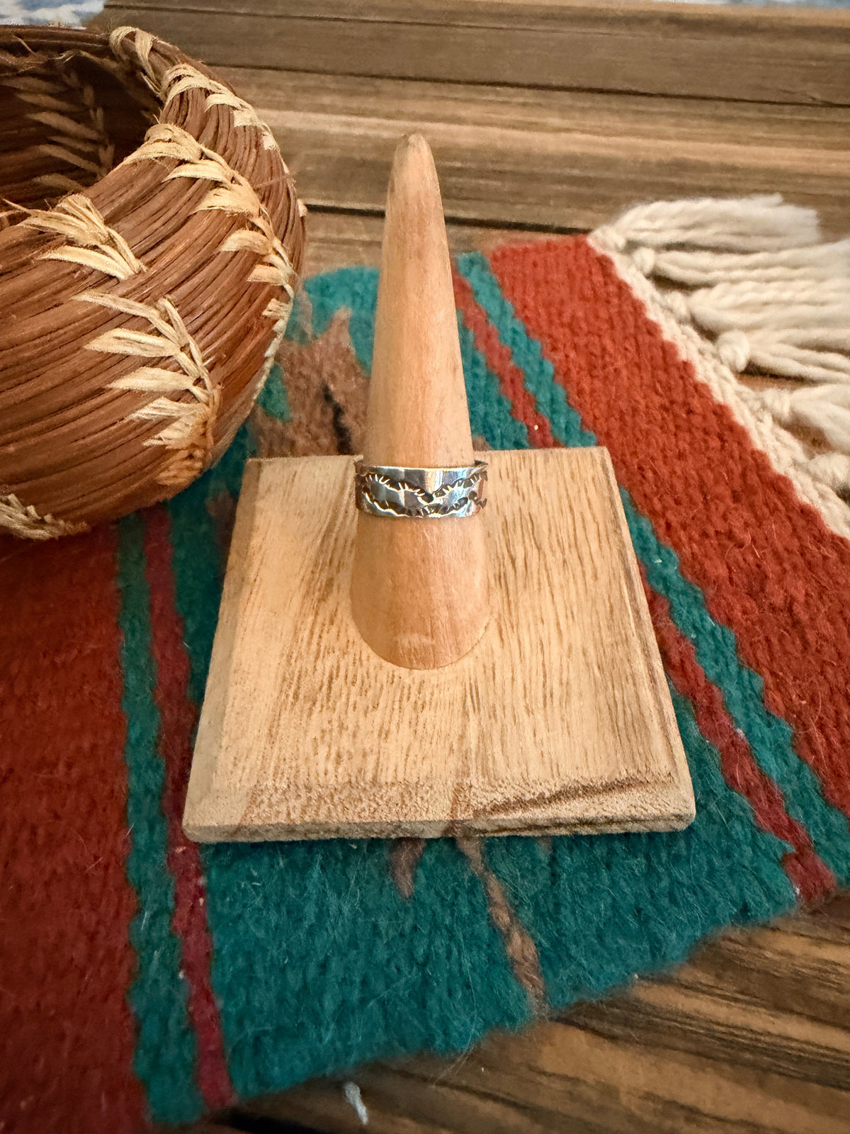 Handcrafted Sterling Silver Band Ring Nizhoni Traders LLC