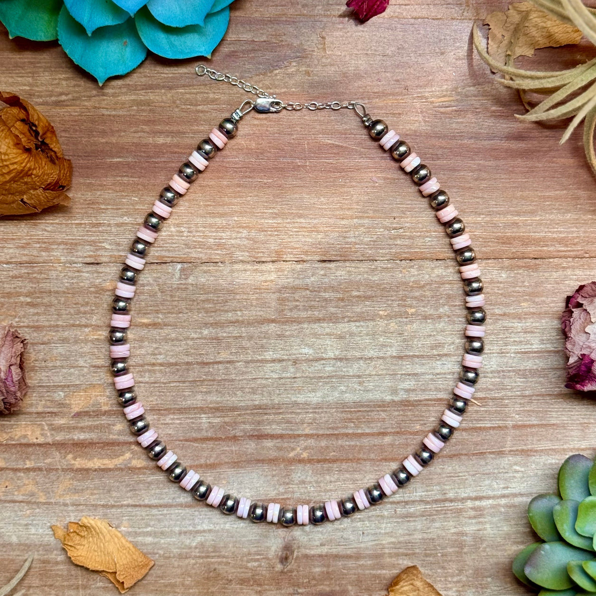 Pink Conch & Sterling Silver Choker 6mm The Bijoux FAB Jewelry