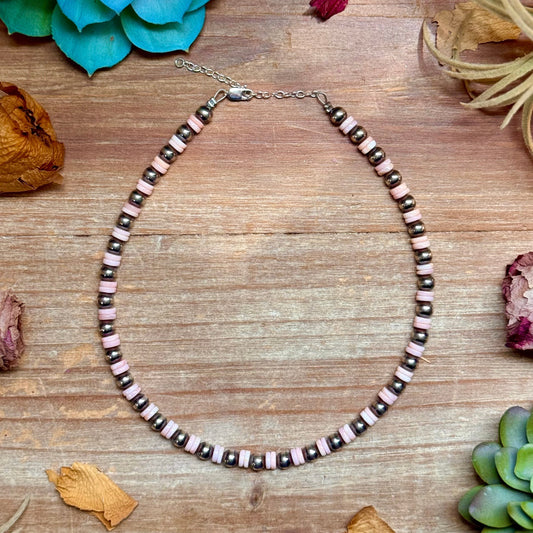 Pink Conch & Sterling Silver Choker 6mm The Bijoux FAB Jewelry