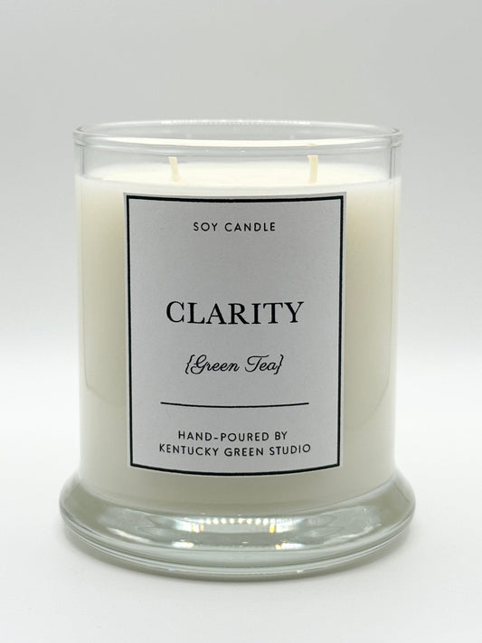Clarity Soy Wax Candle Kentucky Green Studio