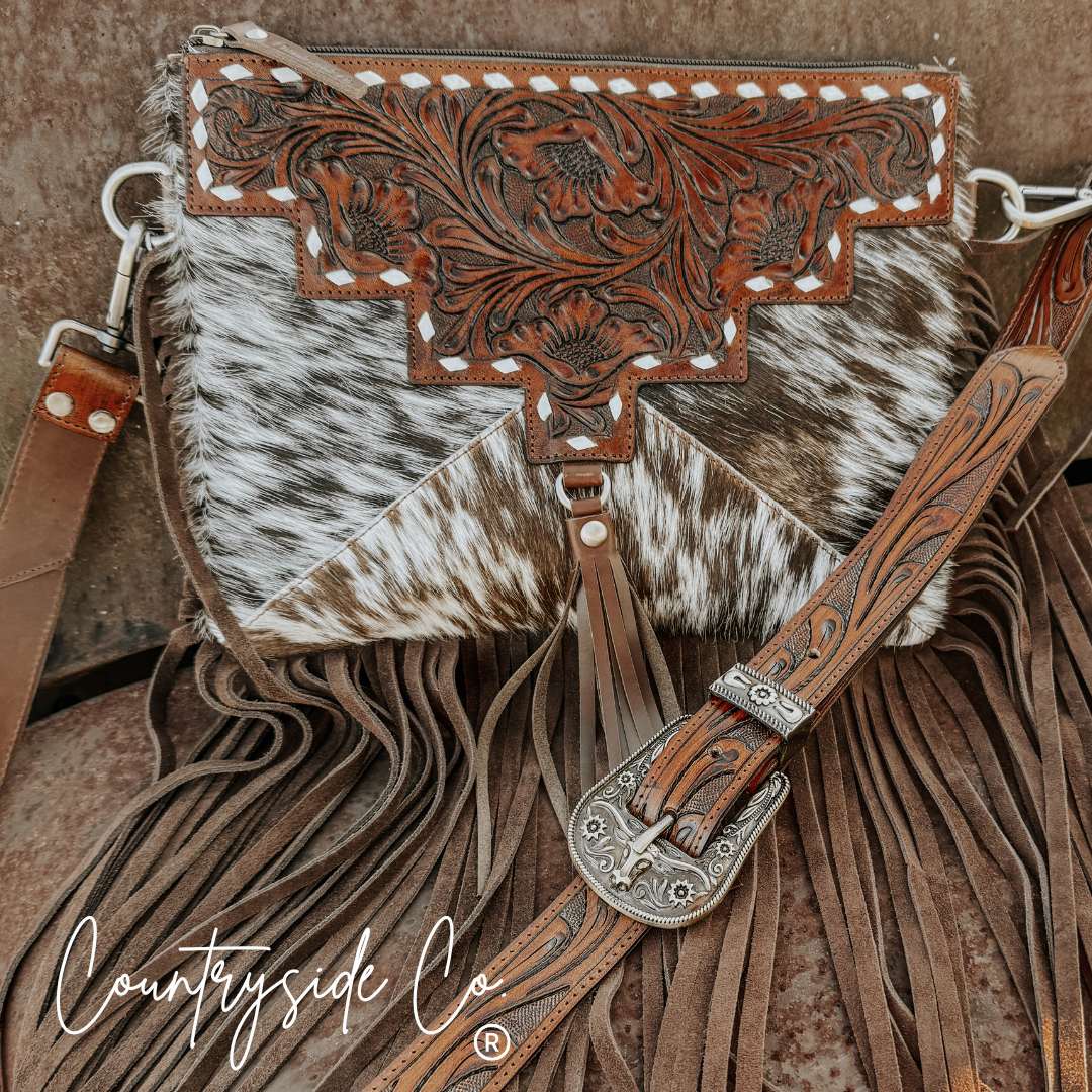 Fort Worth Cowhide Crossbody Countryside Co.