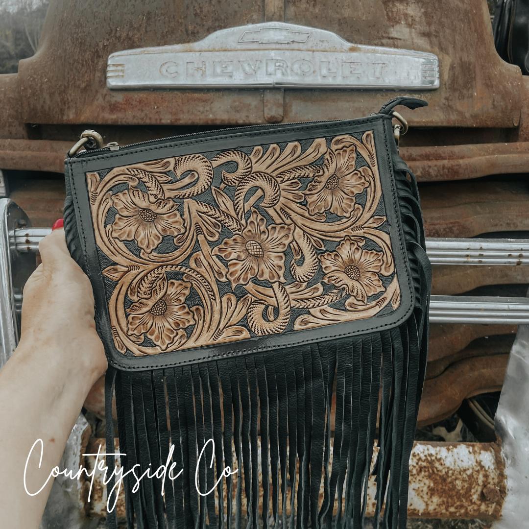 Rio Grande Tooled Leather Purse by Countryside Co. Countryside Co.