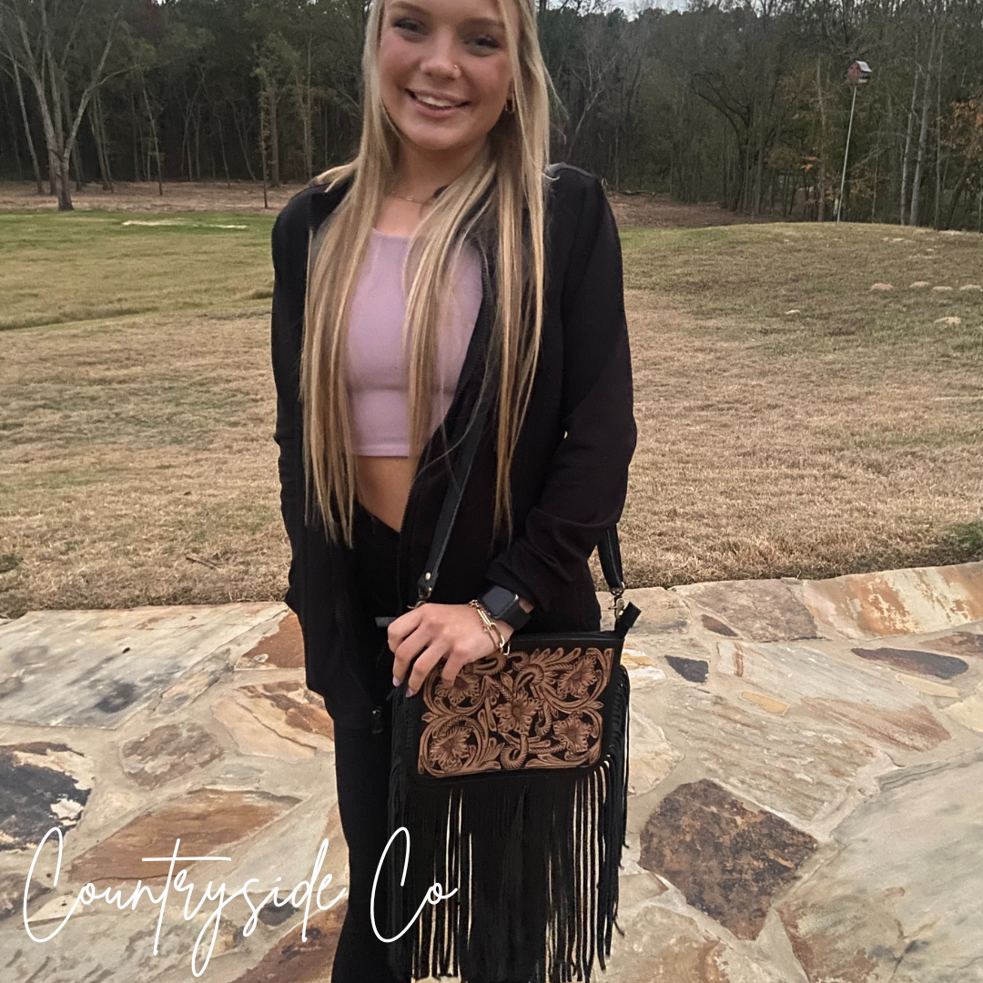 Rio Grande Tooled Leather Purse by Countryside Co. Countryside Co.