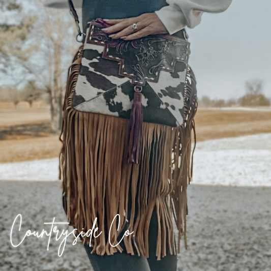 Fort Worth Cowhide Crossbody Countryside Co.