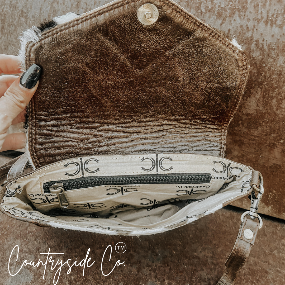 Maple Cowhide Crossbody Purse Countryside Co.