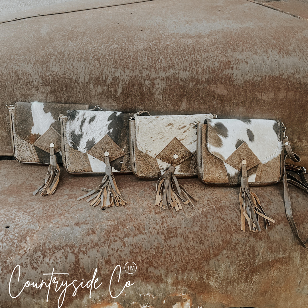Maple Cowhide Crossbody Purse Countryside Co.