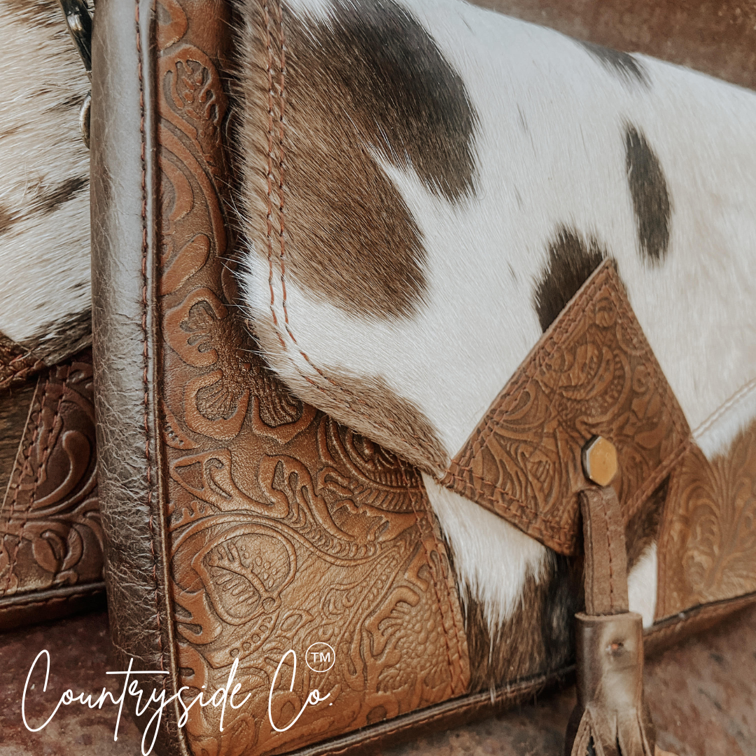 Maple Cowhide Crossbody Purse Countryside Co.