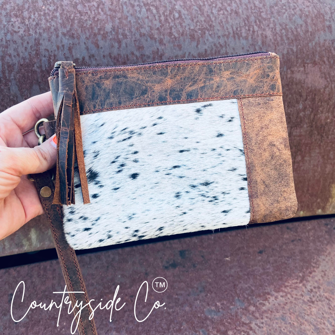 Trailblazer Cowhide Leather Wristlet Countryside Co.