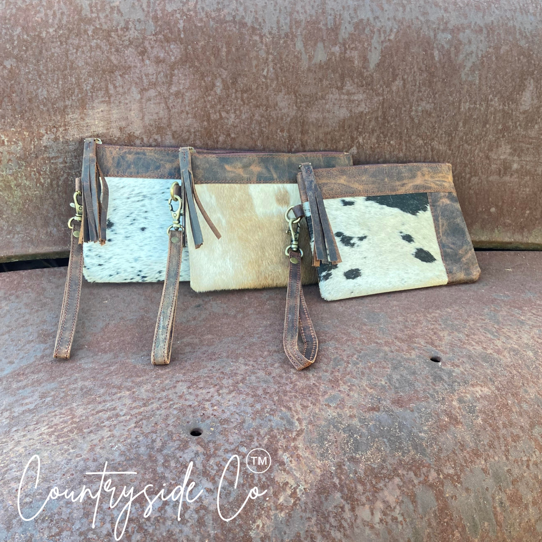 Trailblazer Cowhide Leather Wristlet Countryside Co.