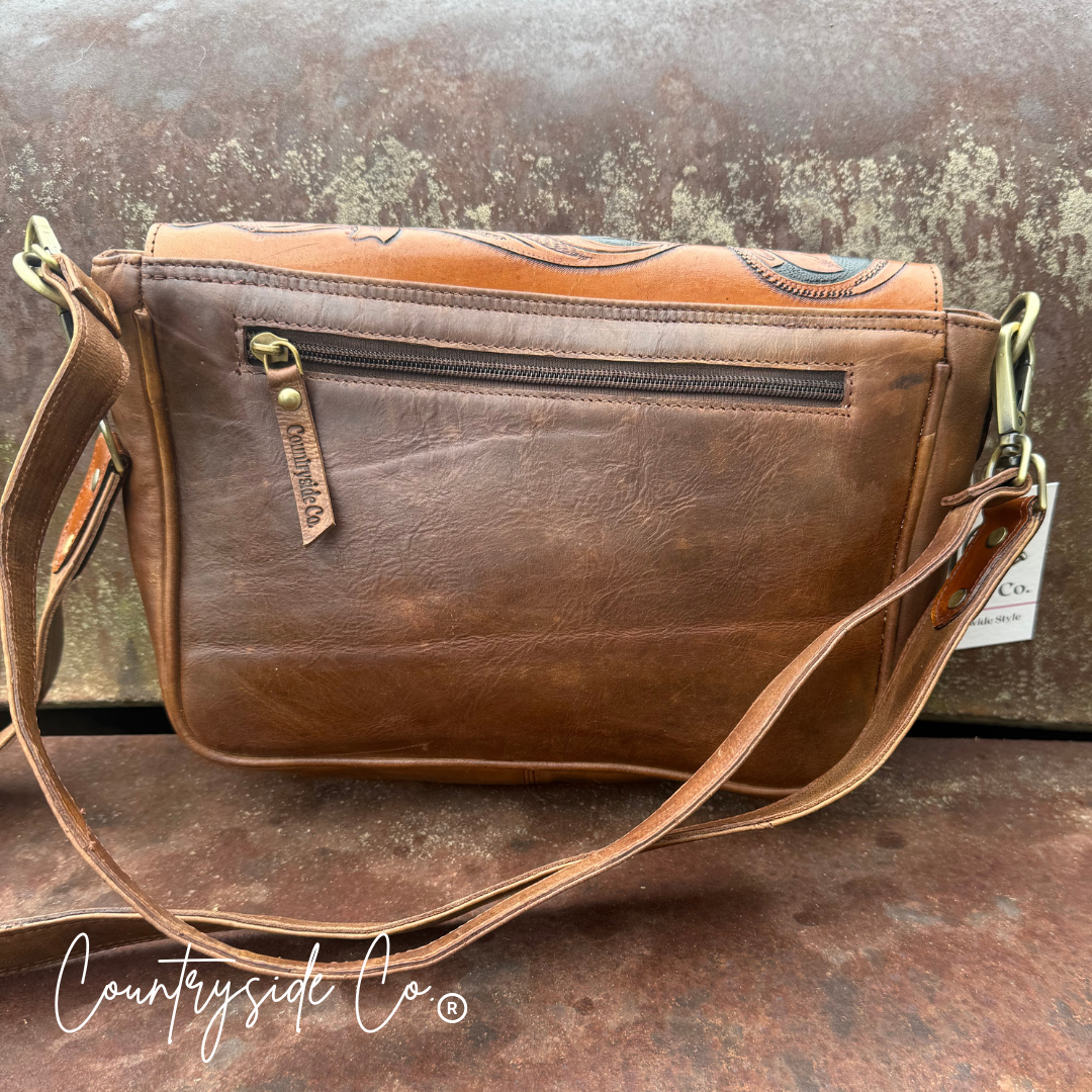 Grace Tooled Leather Purse Countryside Co.