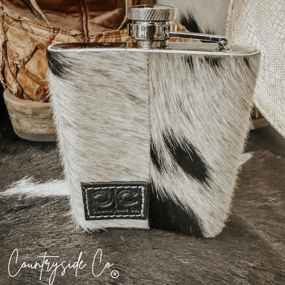 Cowhide Flask Countryside Co.