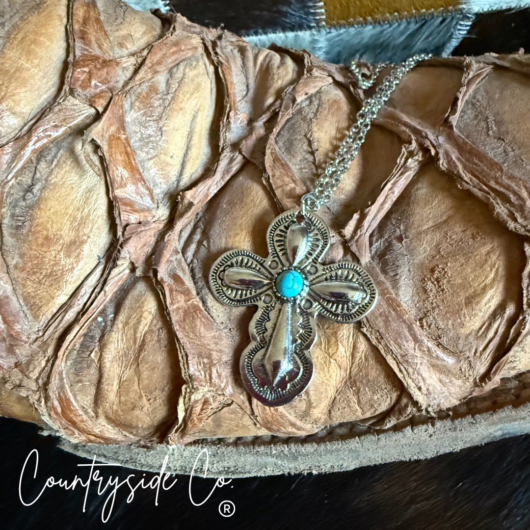 Southwestern Cross Necklace Countryside Co.