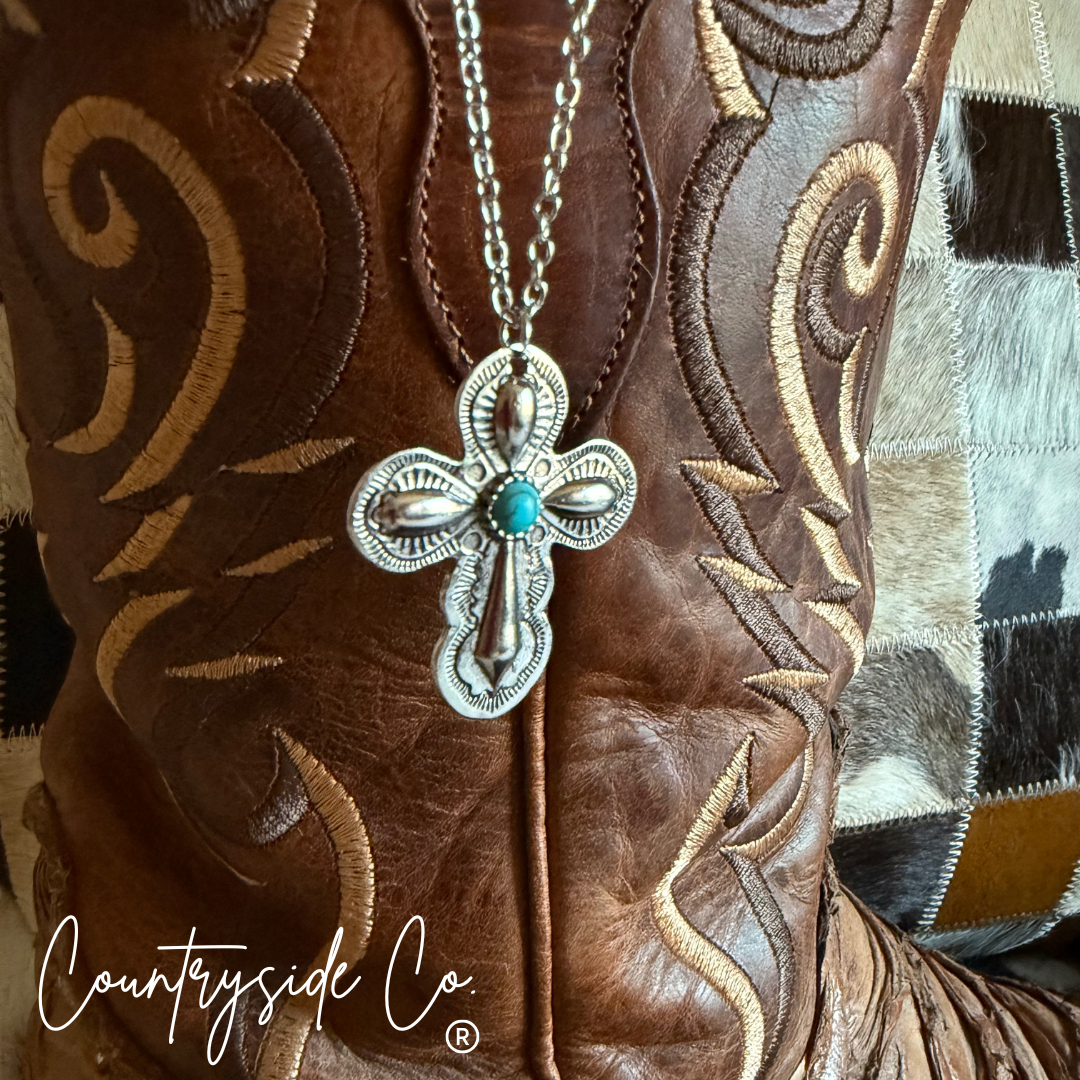 Southwestern Cross Necklace Countryside Co.