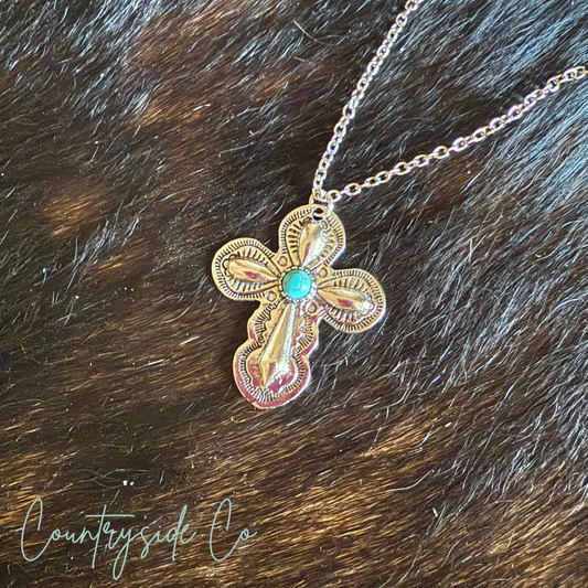 Southwestern Cross Necklace Countryside Co.