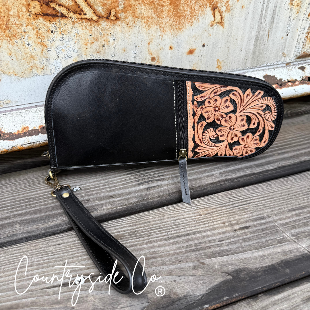 Heritage Tooled Leather 12" Carry Case Countryside Co.