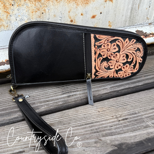 Heritage Tooled Leather 12" Carry Case Countryside Co.