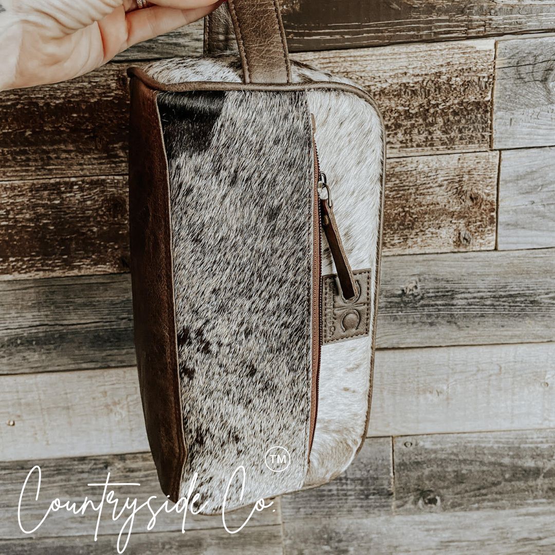 Countryside Cowhide Toiletry Bag Countryside Co.