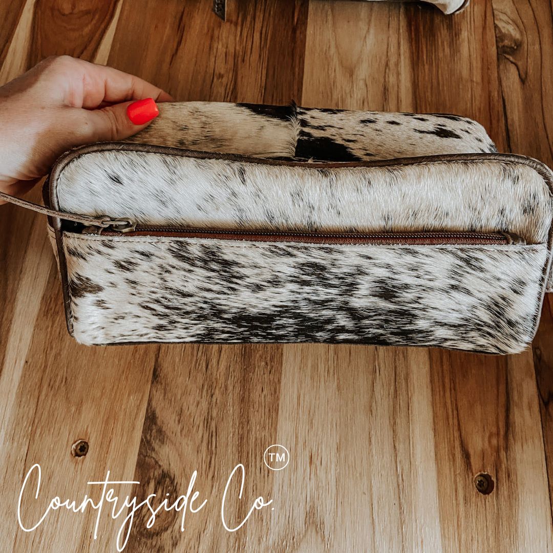 Countryside Cowhide Toiletry Bag Countryside Co.
