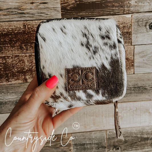 Countryside Cowhide Pouch - Easy Carry Organizer Countryside Co.