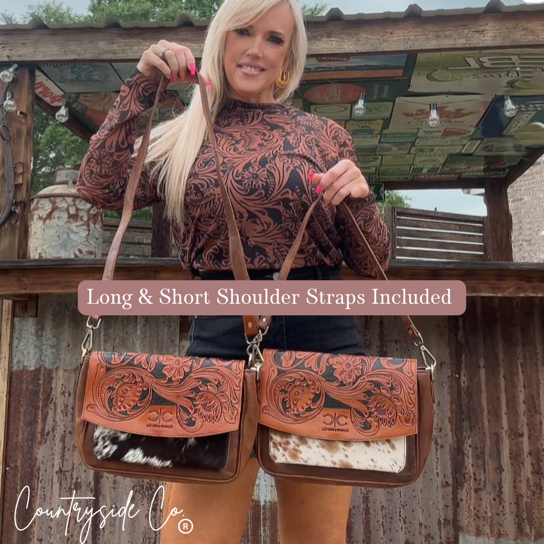 Grace Tooled Leather Purse Countryside Co.
