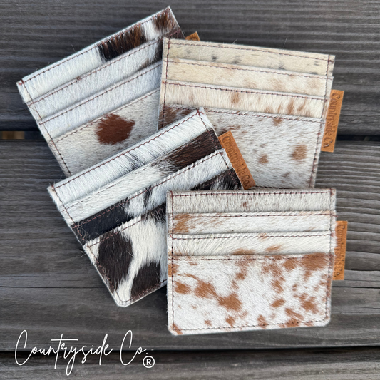 Cowhide Credit Card Holder Countryside Co.
