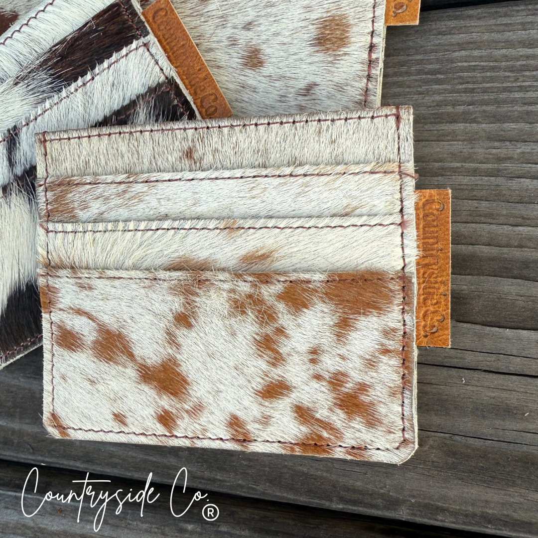 Cowhide Credit Card Holder Countryside Co.
