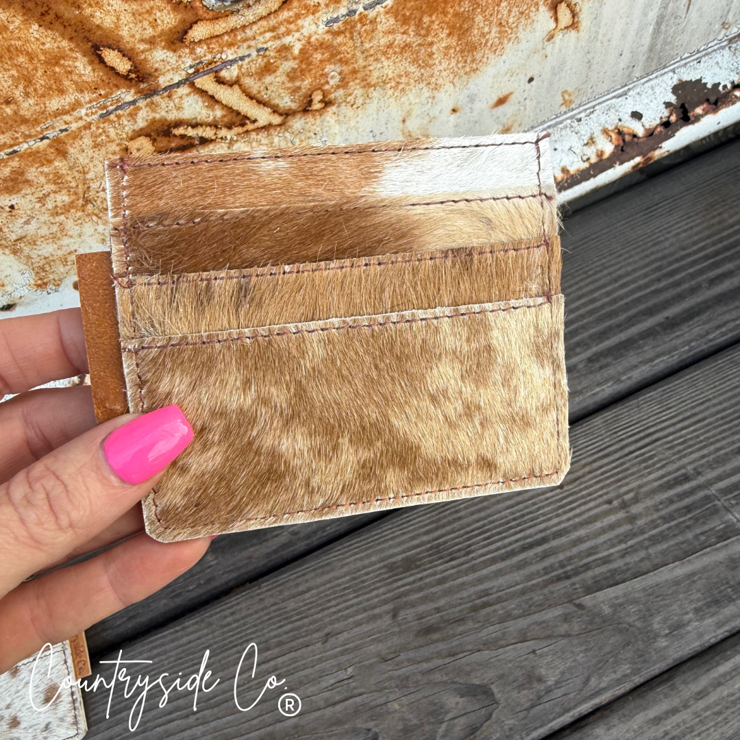 Cowhide Credit Card Holder Countryside Co.