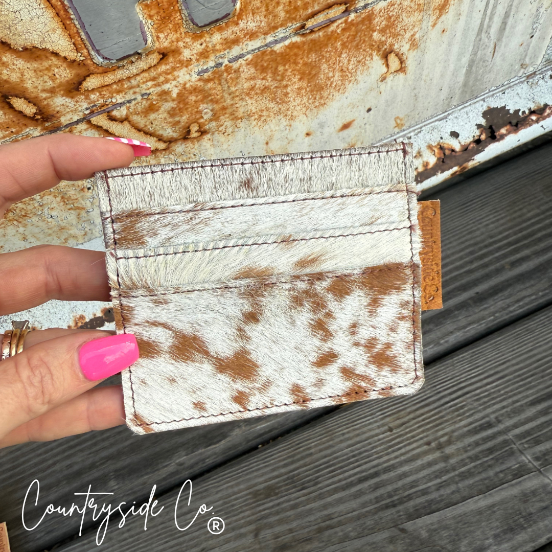 Cowhide Credit Card Holder Countryside Co.