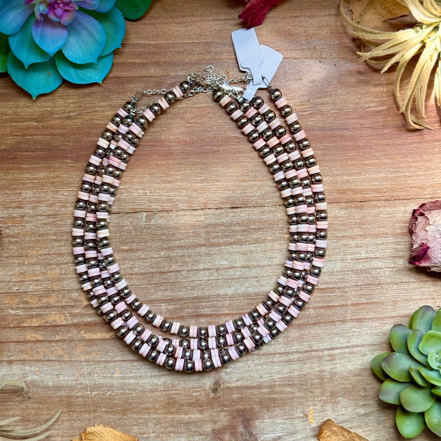 Pink Conch & Sterling Silver Choker 6mm The Bijoux FAB Jewelry