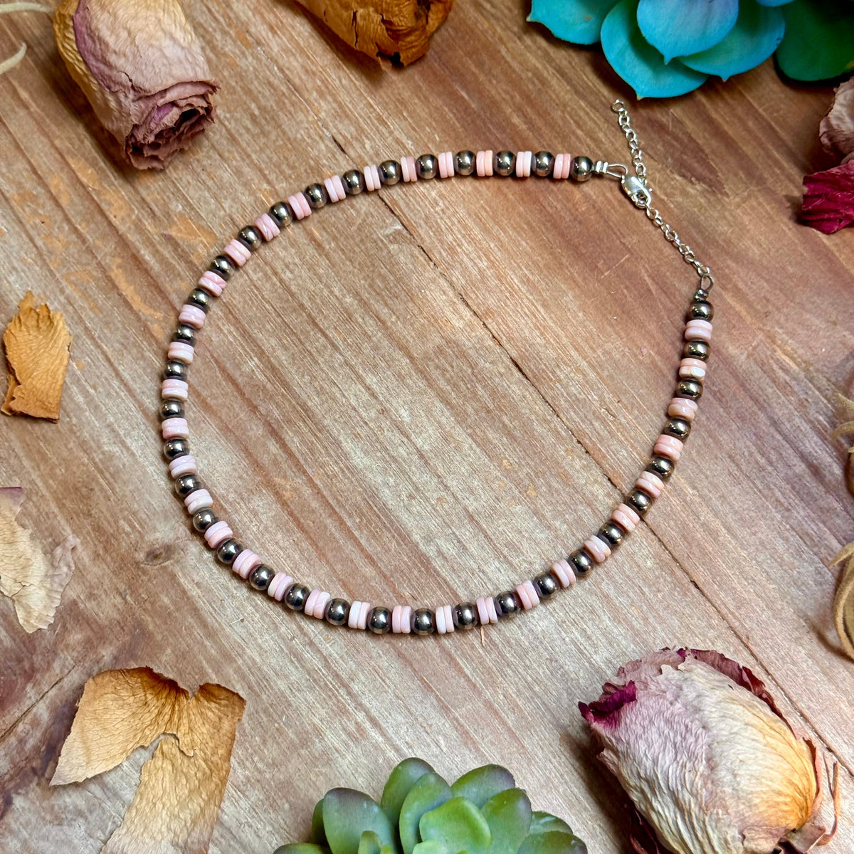 Pink Conch & Sterling Silver Choker 6mm The Bijoux FAB Jewelry