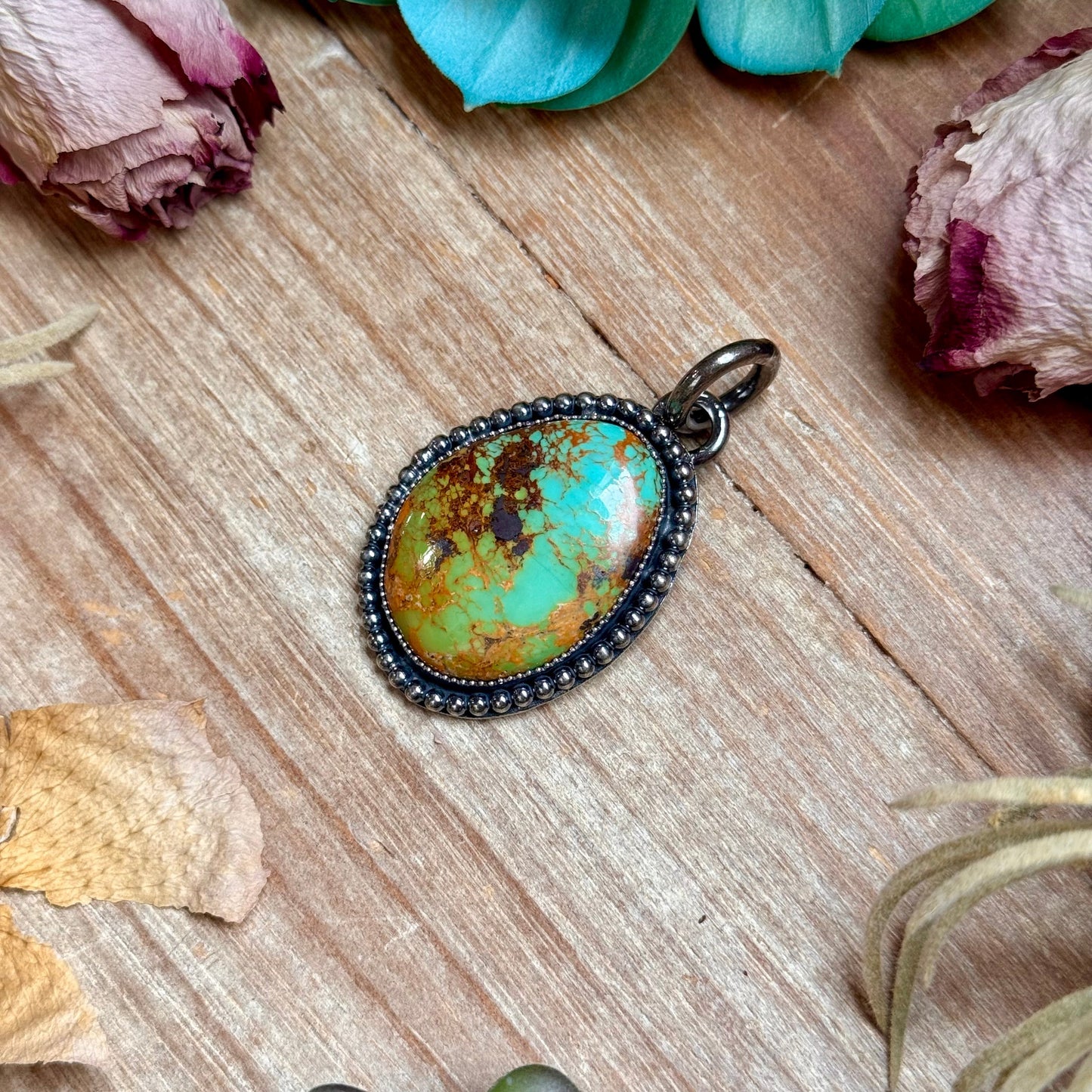 MJ Turquoise Pendant – Sterling Silver The Bijoux FAB Jewelry
