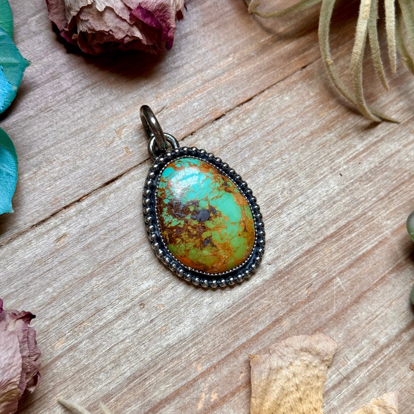MJ Turquoise Pendant – Sterling Silver The Bijoux FAB Jewelry
