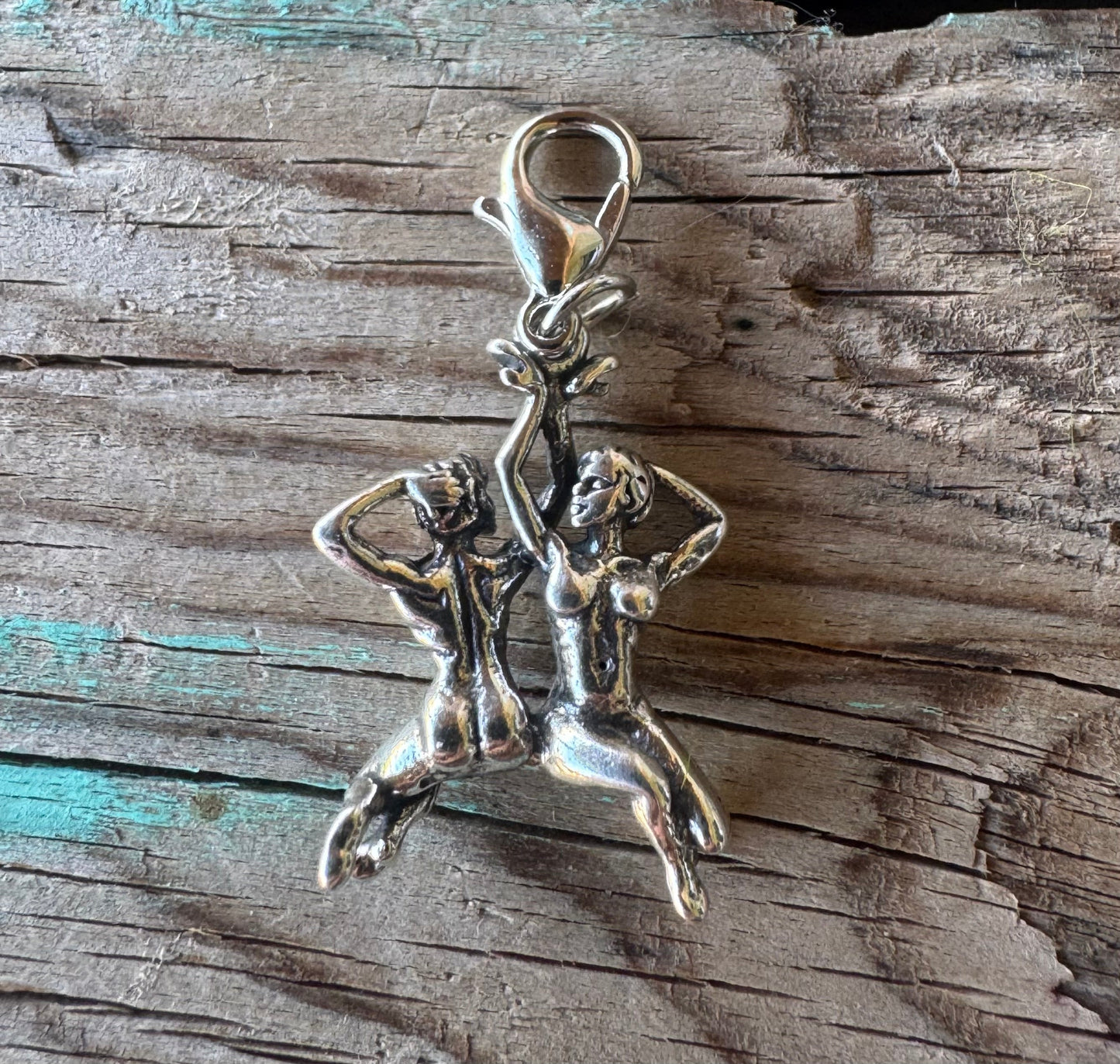 Handcrafted Sterling Silver Gemini/ Twins Charm Nizhoni Traders LLC