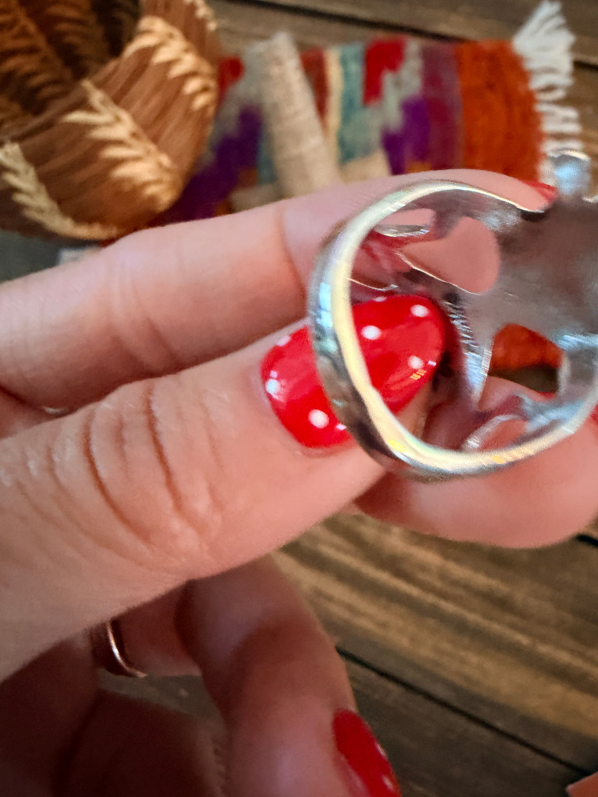 Handcrafted Sterling Silver Band Ring by Francis L. Begay Nizhoni Traders LLC