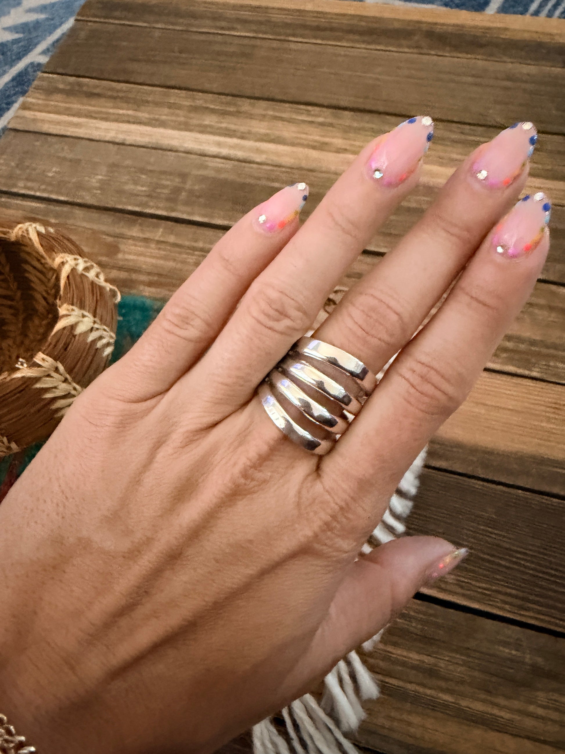 Handcrafted Sterling Silver Band Ring Nizhoni Traders LLC