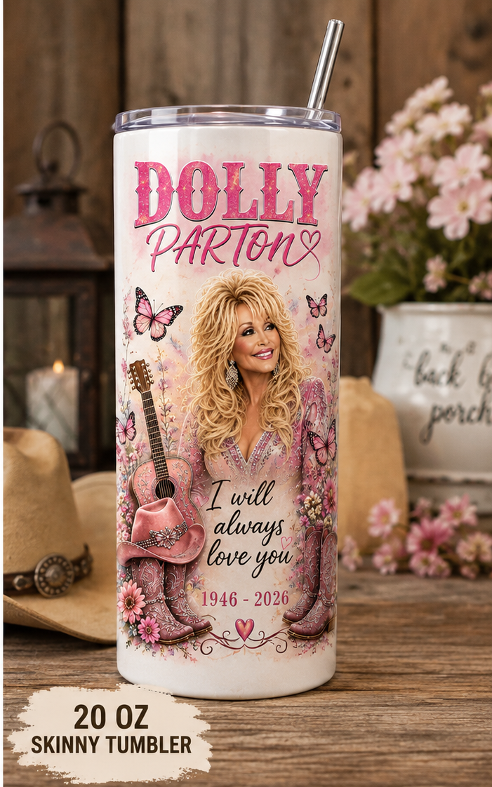 Dolly Parton - I will always Love you 15 oz coffee mug and 20oz tumbler Cedar Hill Country Market