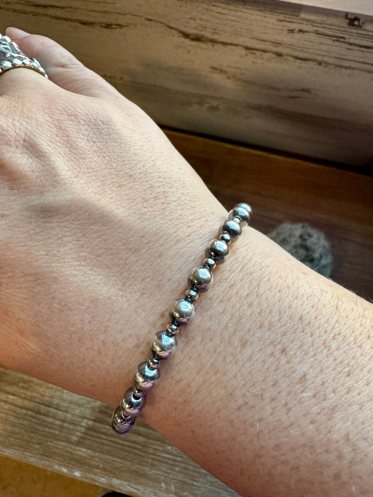 3 mm & 6 mm Sterling Silver Pearls bracelet The Bijoux FAB Jewelry