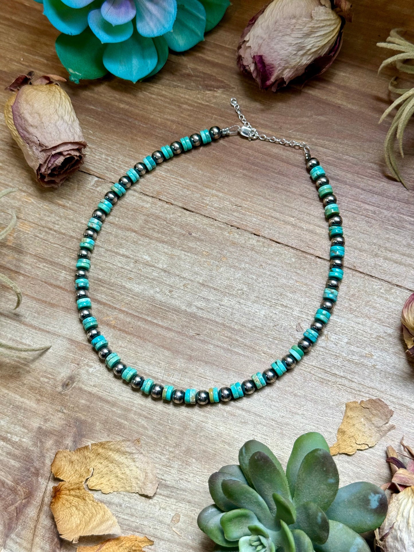 Sterling Silver Pearl & Heishi Choker – 14" + Extender – 6mm The Bijoux FAB Jewelry