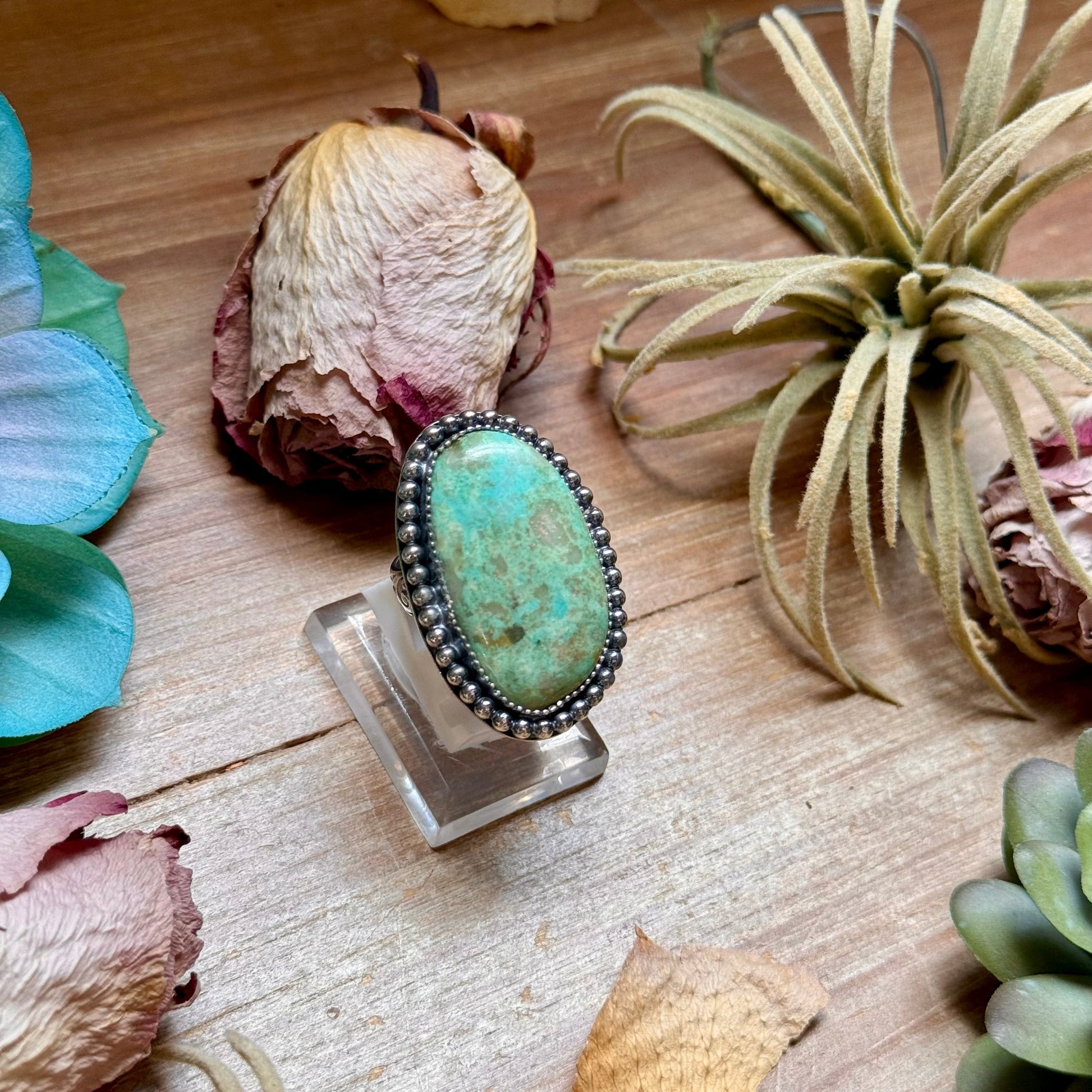 MJ Turquoise Ring – Sterling Silver The Bijoux FAB Jewelry