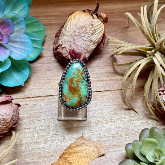 MJ Freeform Turquoise Ring – Sterling Silver The Bijoux FAB Jewelry