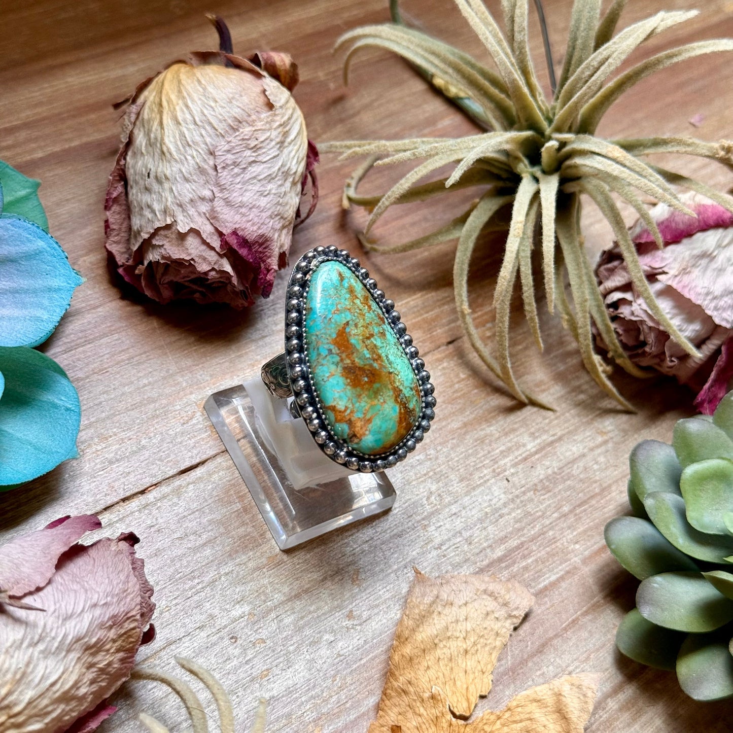 MJ Freeform Turquoise Ring – Sterling Silver The Bijoux FAB Jewelry